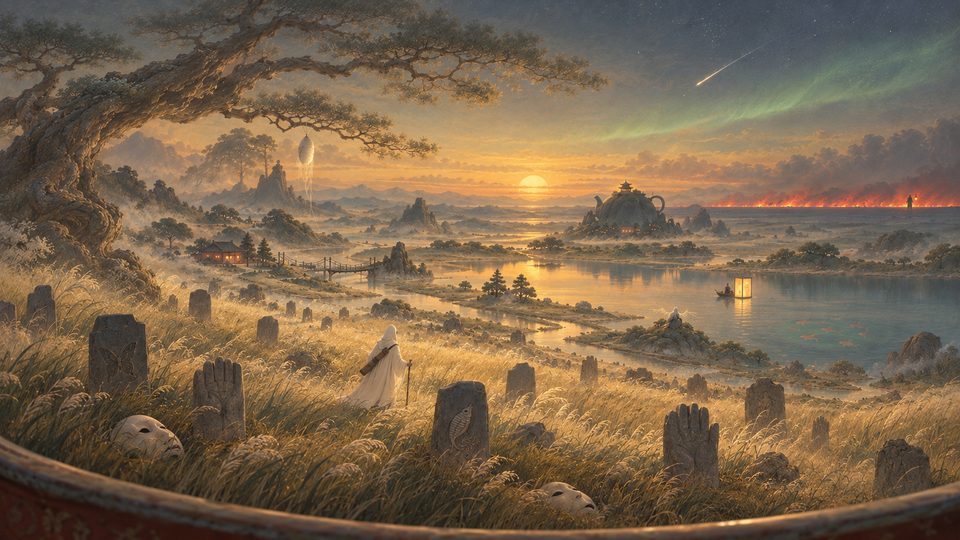 Concept art for Scenery in a Bonsai